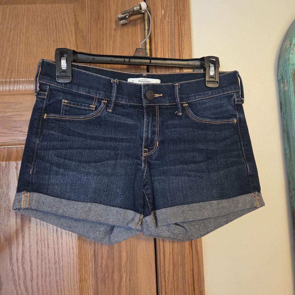 Abercrombie & Fitch Indigo Jean Shorts